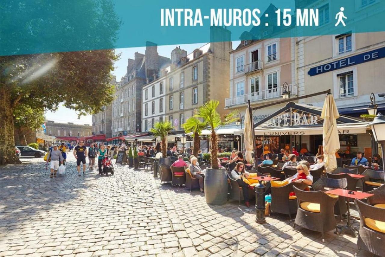Logement Entier Saint Malo Vue Mer, Proche Ferry, Commerces Et Plage Solidor 50 M Exterior foto